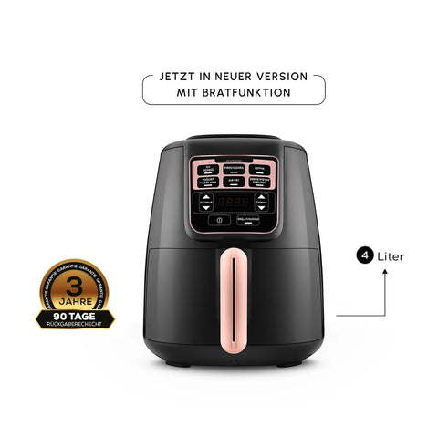 Karaca Air Cook XL 2 in 1 Sprechender Airfryer Rosegold