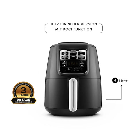 Karaca Air Cook XL 2 in 1 Sprechender Airfryer Schwarz-Chrom