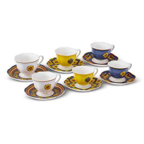 Karaca Capri Kaffeetassen-Set für 6 Personen 80 ml