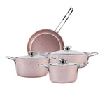 Karaca Ivy Biogranit 7 Piece Cookware Set Rose