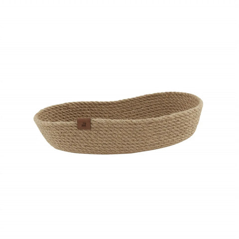 Karaca Home Alba Jute Dekoteller, Oval, 37 cm