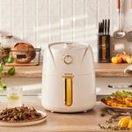 Homend Airfryday 2504H with 8 different programmes, 4.3 litre Airfryer Cream