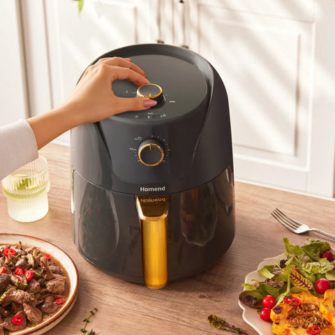 Homend Airfryday 2505H mit 8 verschiedenen Programmen, 4,3 Liter Airfryer Anthrazit