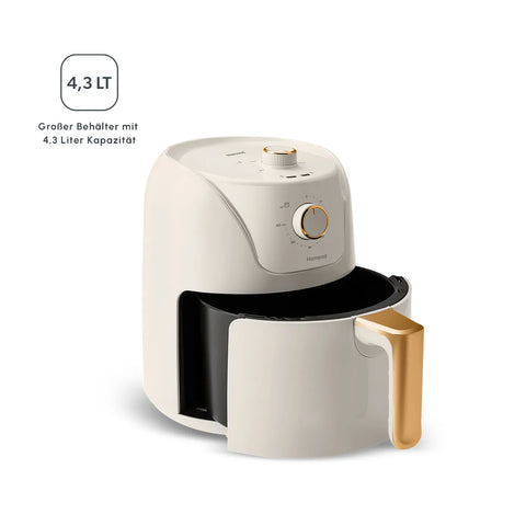 Homend Airfryday 2504H mit 8 verschiedenen Programmen, 4,3 Liter Airfryer Creme