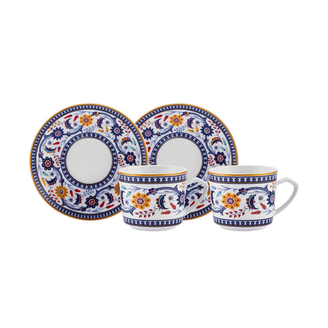 Karaca Linden-Kaffeetassen-Set, 2 Personen, 80 ml