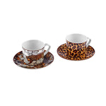 Karaca Tiger Kaffeetassen-Set, 2 Personen, 80 ml