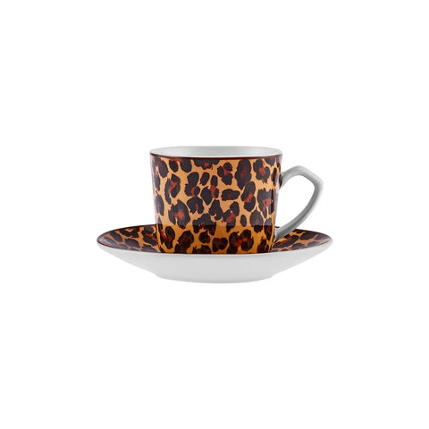 Karaca Tiger Kaffeetassen-Set, 2 Personen, 80 ml