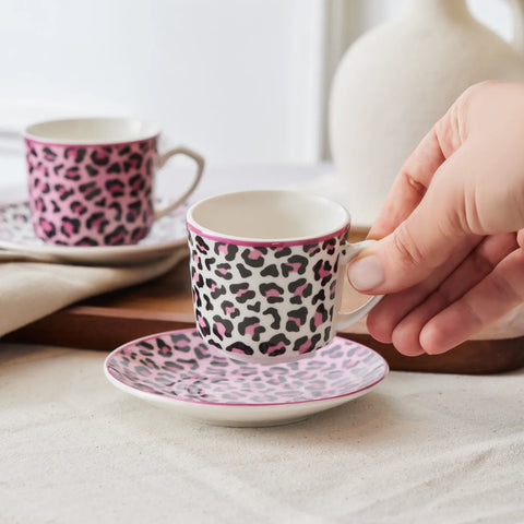 Karaca Britney Kaffeetassen-Set, 2 Personen, 80 ml