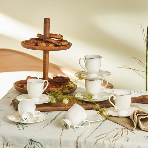 Karaca Alin Kaffeetassen-Set, 6 Personen, 85 ml