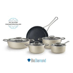 Karaca Mastermaid BioDiamond 9 Piece Cookware Set Cream