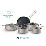 Karaca Mastermaid BioDiamond Induction Base Cookware Set, 9 Piece,Beige