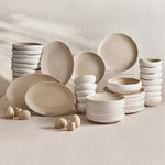 Karaca Streamline Cupid for 12 Person Dinnerware Set, 59 Piece, Stoneware