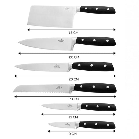 Karaca Create Messer- Set, 8- teilig