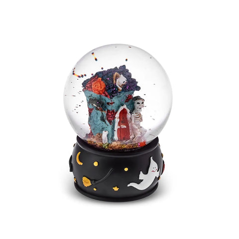 Karaca Halloween Skelett Geist Keramik Schneekugel, 80mm