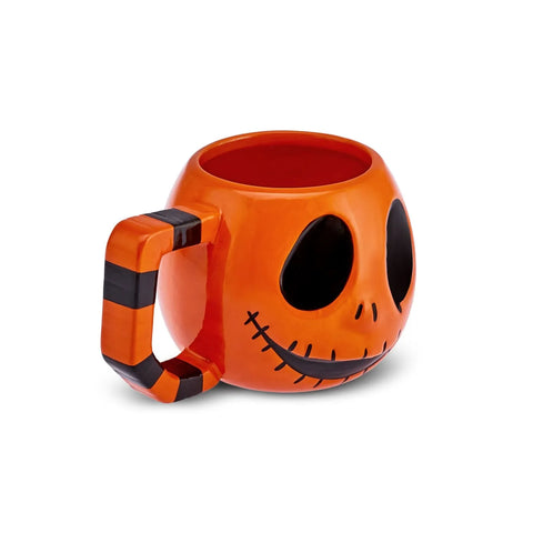 Karaca Halloween Creepy Keramik Tasse, 10cm, Orange Schwarz