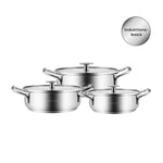 Karaca Alaz 6--Piece Stainless Steel Pan-Set