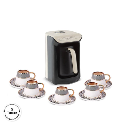 Hatır Köz Turkish Coffee Machine mit Röstfunktion Creme