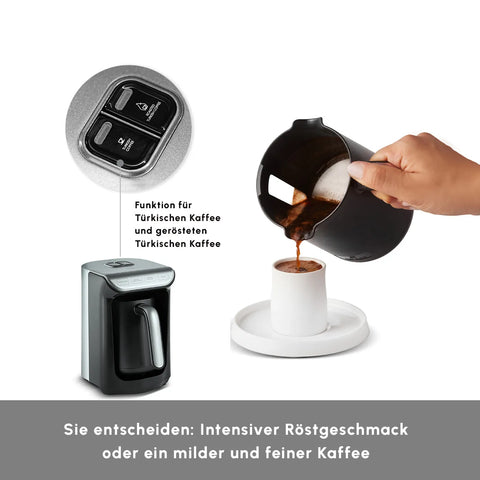 Karaca Hatır Kaffeemaschine mit Röstfunktion Space Gray