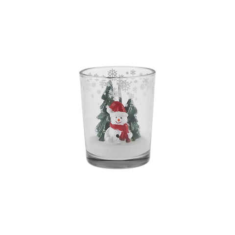 Karaca Weihnachten Kleine Figur Tumbler Kerze, 5,5x6,5cm 