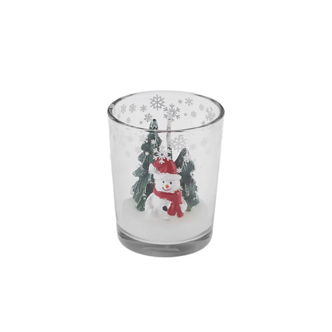 Karaca Weihnachten Kleine Figur Tumbler Kerze, 5,5x6,5cm 