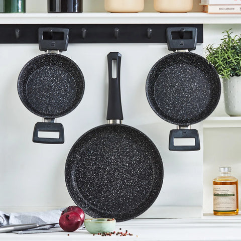 Karaca Biogranit Power 3 Teilig Pan Edelstahl Set