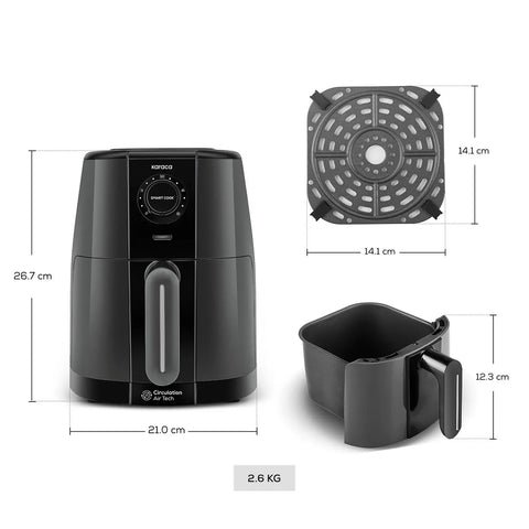 Karaca Smart Cook Airfryer, Ananas Gelb