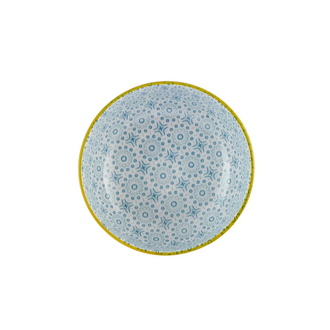 Karaca Floral Snack Schale, Blau, Rund, 10 cm