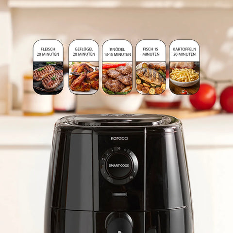 Karaca Smart Cook Airfryer, Schwarz