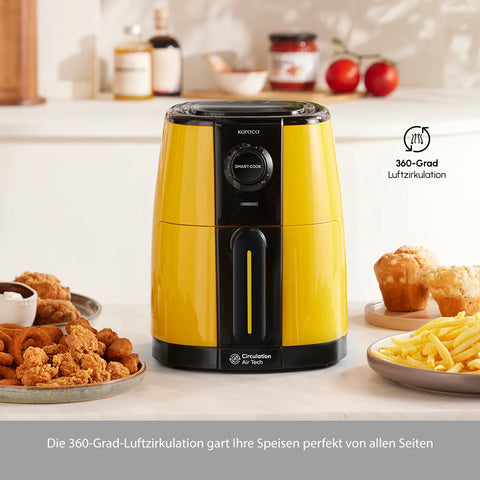 Karaca Smart Cook Airfryer, Ananas Gelb