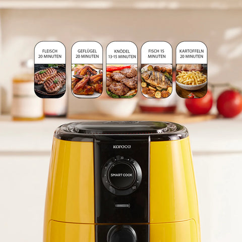 Karaca Smart Cook Airfryer, Ananas Gelb