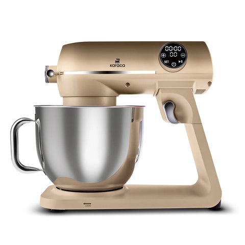 Karaca Multichef Artisan Digitale Anzeige 7 Liter Gusseisen Standmixer Golden 1800W