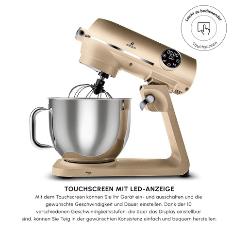 Karaca Multichef Artisan Digitale Anzeige 7 Liter Gusseisen Standmixer Golden 1800W