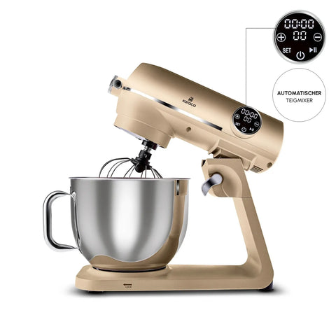 Karaca Multichef Artisan Digitale Anzeige 7 Liter Gusseisen Standmixer Golden 1800W