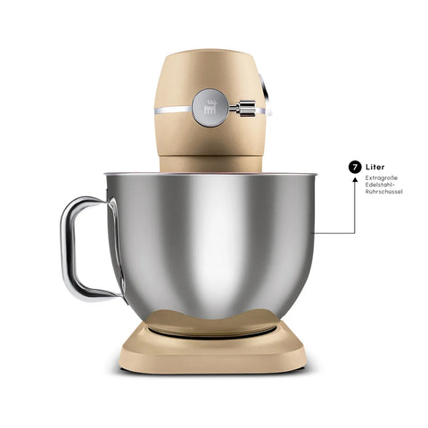 Karaca Multichef Artisan Digitale Anzeige 7 Liter Gusseisen Standmixer Golden 1800W