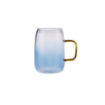 Karaca Boli Borasilicate Mug with Yellow Handle, 300 ml