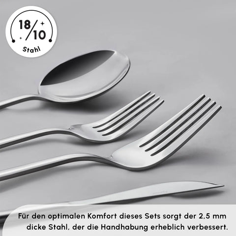 Karaca Bella 6 Person Boxed Cutlery Set, 24 Piece