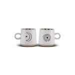 Karaca Mond & Sonne Tasse Set, 2 Teilig