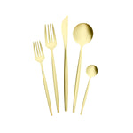 Karaca Orion Matte 6 Person Cutlery Boxed Champagne Gold, 30 Piece