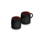 Karaca Galactic Reactive Glaze Tasse Set für 2 Personen, 2 Teilig, Schwarz