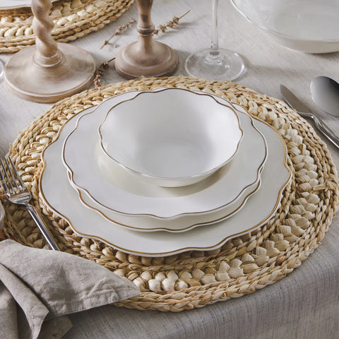 Karaca Pablo New Generation Bone Dinner Set für 12 Personen Gold 59 Teiliges