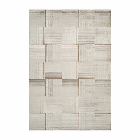 Kaşmir Halı 7/24 İskandinav Elin, Beige, 160x230 cm