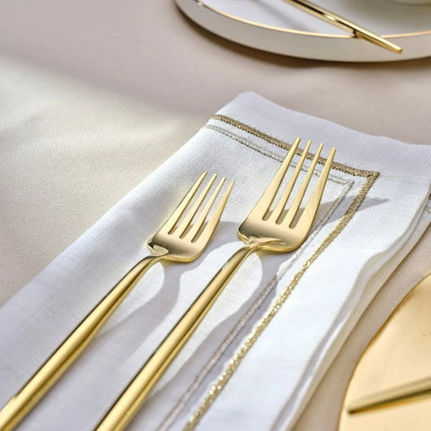 Karaca Jupiter Premium Boxed Cutlery Set Shiny Gold für 12 Personen, 84 teilig