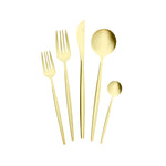 Karaca Orion Shiny Champagne Gold Cutlery for 6 Person, 30 Piece