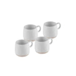 Karaca Fika for 4 Person Stoneware Espresso Turkish Coffee Cup Set, 4 Piece 