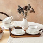 Karaca Rhine Tea Cup Set for 4 Person, 8 Piece