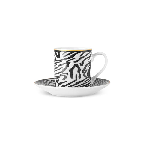 Karaca Zebra in Savanna Kaffeetasse für 2 Personen