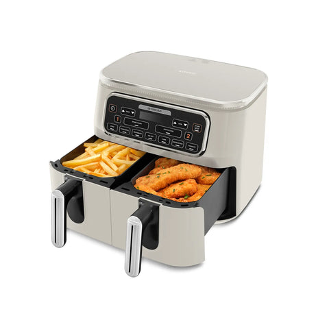 Karaca Air Cook Duo Hausmannskost XXXL 8 Liter Airfryer, Starlight, 8 Personen, 2500W