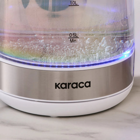 Karaca Shinyglass Wasserkocher Opal, 1.7L, 2200W