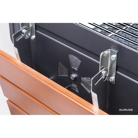 Guruss Schwarz Barbecue-Set, 75cm