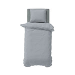 Nautica Solid Single Grey Duvet Cover Set, 135X200, 80X80